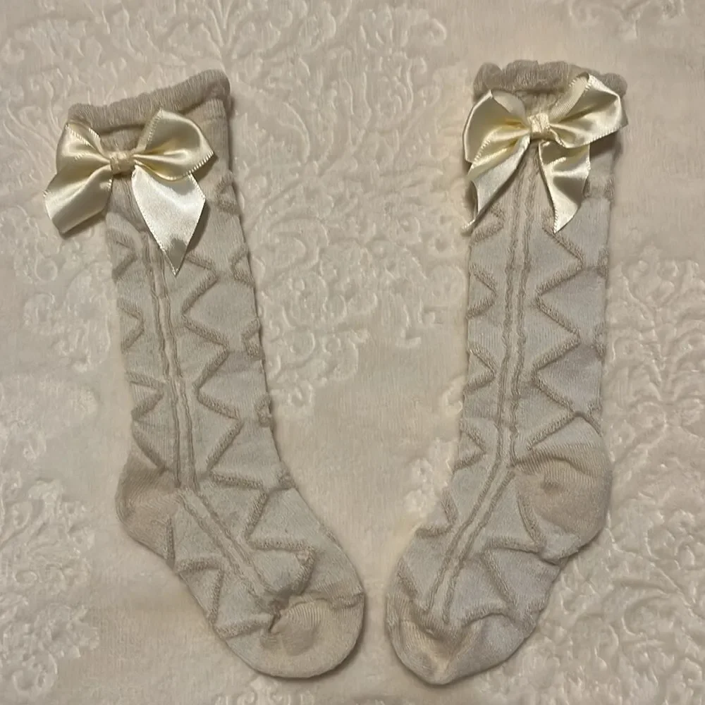 BABY / TODDLER BOW DECOR SOCKS